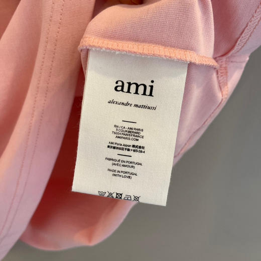 Ami 2021ssDe Coeur贴花短袖Ｔ恤-嫩粉色 商品图3