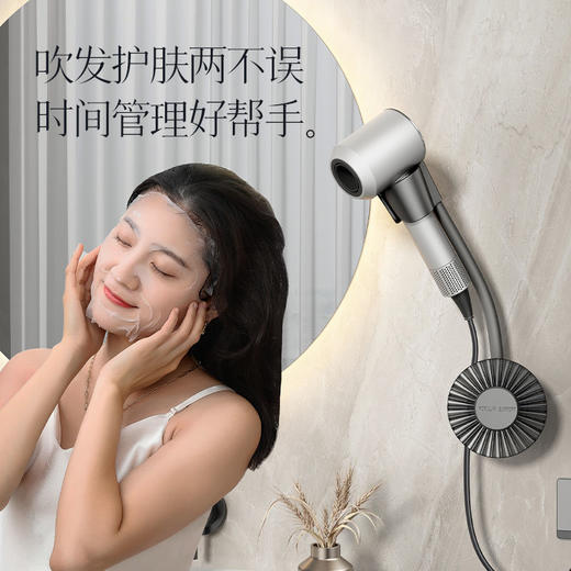 懒人吹风机架免打孔可旋转挂架免手持挂壁式懒人架电吹风机支架 商品图4