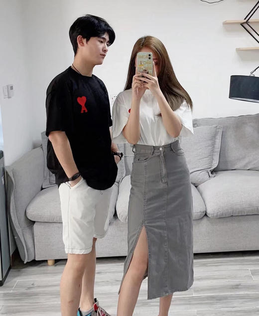 Ami De Coeur  经典系列撞色大爱心刺绣T恤 商品图2