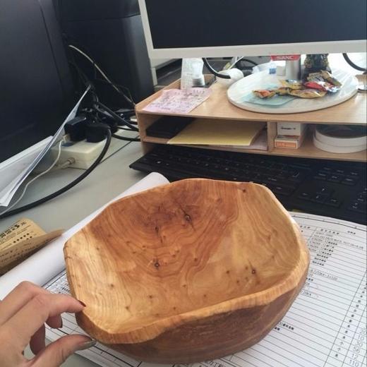 实木果盆木盆厨房洗菜果盘家用收纳糖果干果盘李子柒同款木质餐盘 商品图4