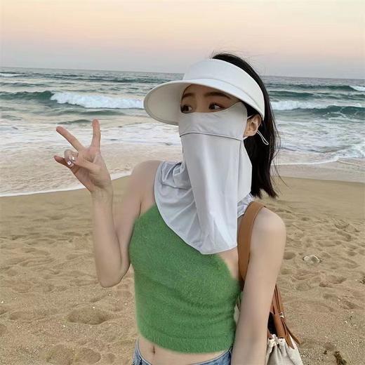 夏季防晒面罩女防紫外线全脸冰丝薄款透气遮阳脸罩护全脸眼角口罩 商品图3