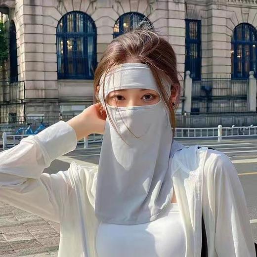 夏季防晒面罩女防紫外线全脸冰丝薄款透气遮阳脸罩护全脸眼角口罩 商品图7