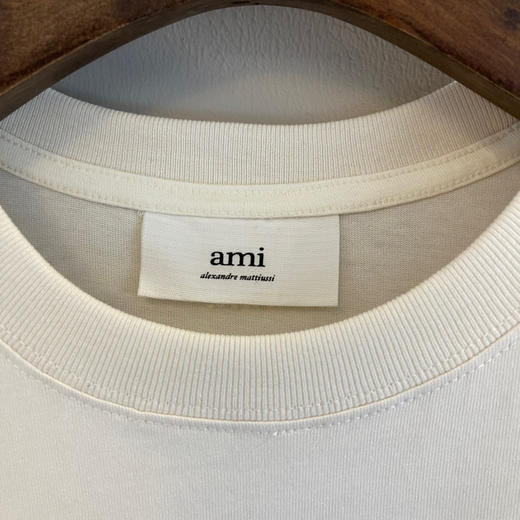 Ami 春夏时装周限定款PARIS DE COEUR有机棉短袖T恤 商品图2