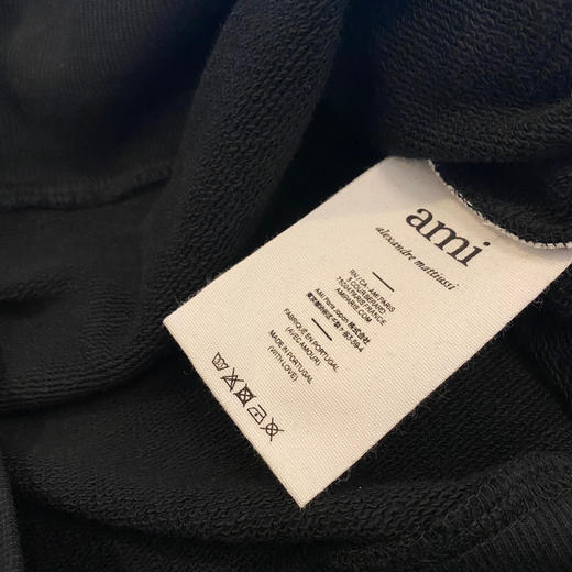 Ami de Coeur 22秋冬设计师系列男女同款棉质印花连帽卫衣 商品图5