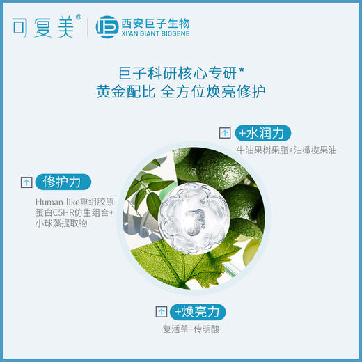 可复美涂抹式修护高光小蓝杯焕亮细腻补水锁水保湿匿龄面部膜 7g*7杯/盒 商品图3