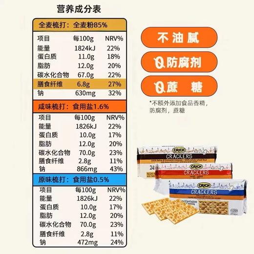 意大利全麦健康苏打饼干 减肥人士的健康磨牙零食！ 商品图10