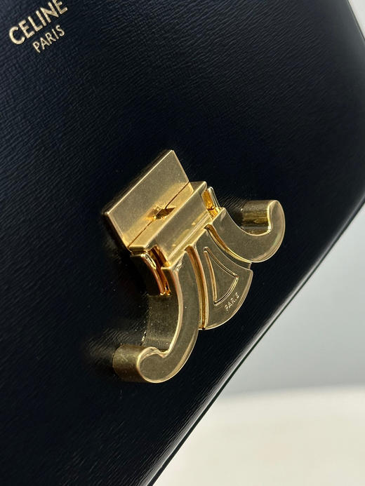 腋下链条包：20.5X10.5X4cm。自己备注 黑色黑扣。老花。黑色金扣 商品图8