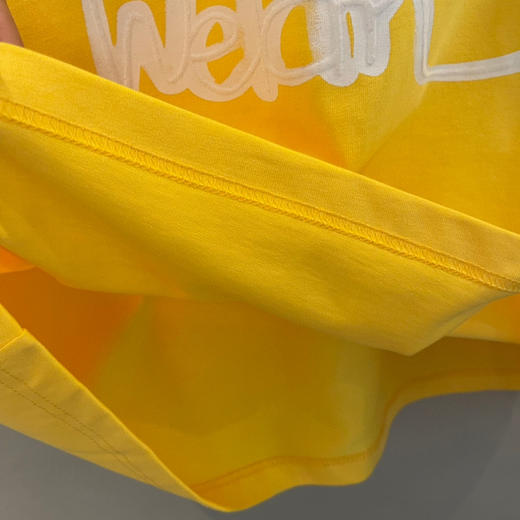We11done超大版型有机棉植绒涂鸦T恤 商品图6