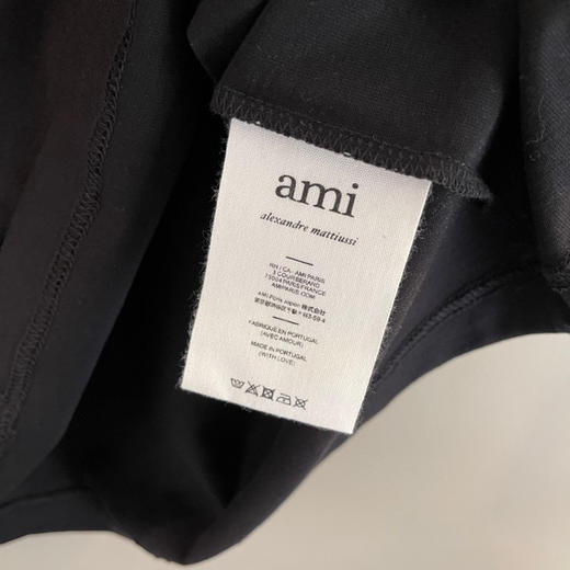Ami 春夏时装周限定款PARIS DE COEUR有机棉短袖T恤 商品图4