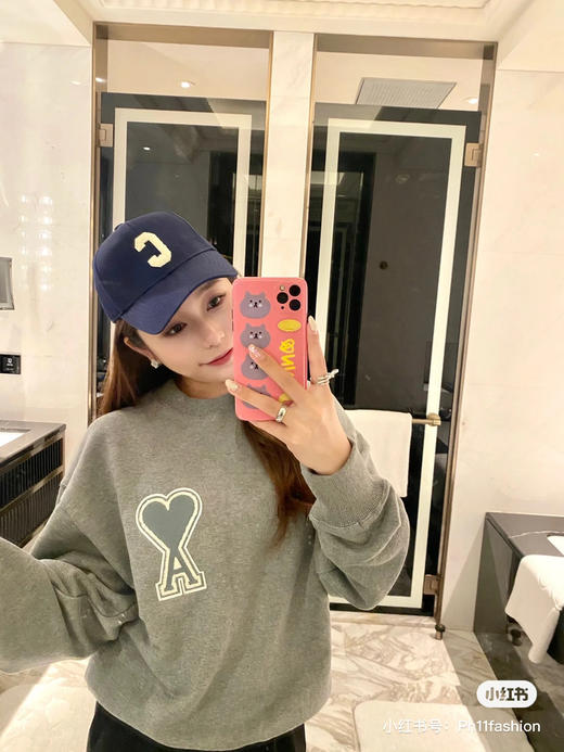 Ami 2021FW de Coeur 章仔圆领卫衣 商品图0