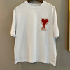 Ami ssDe Coeur贴花短袖Ｔ恤-白色配红绣花 商品缩略图0