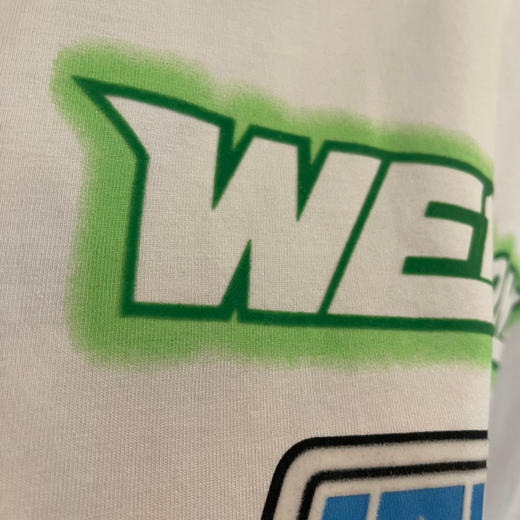 We11done超大版型有机棉植绒涂鸦T恤 商品图6
