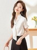 夏季新款围巾领衬衫职场气质显瘦时尚衬衣上衣女 商品缩略图3