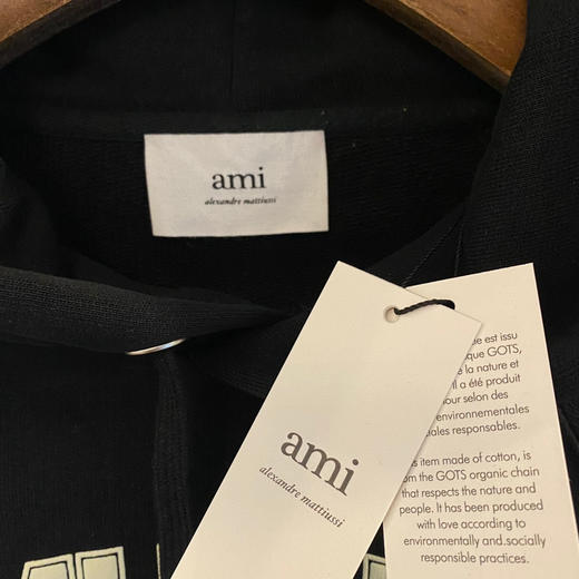 Ami de Coeur 22秋冬设计师系列男女同款棉质印花连帽卫衣 商品图2