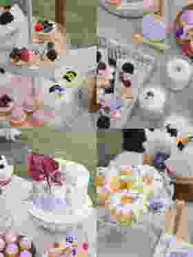法式花园甜品台