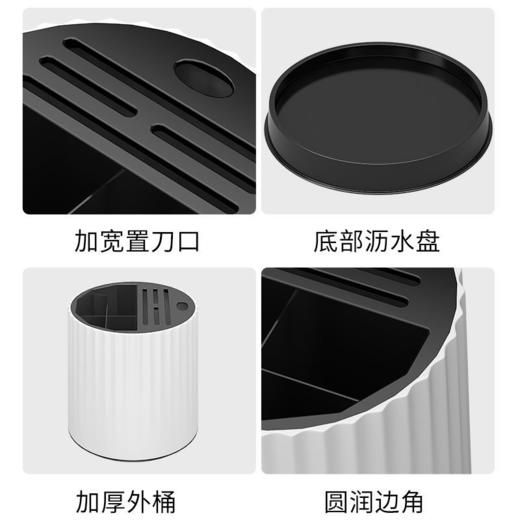 可旋转刀架置物架多功能台面置物神器家用厨房刀具筷子笼一体收纳 商品图6
