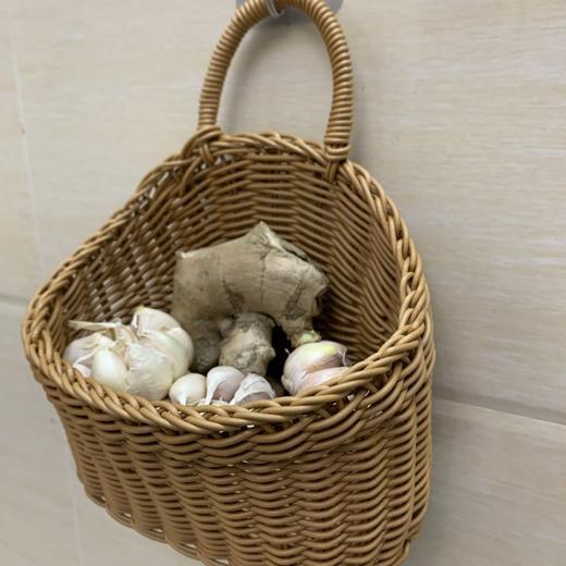 厨具勺筷挂篮洗漱用品壁挂篮橱柜挂篮挂墙收纳篮子厨房姜蒜收纳篮 商品图4