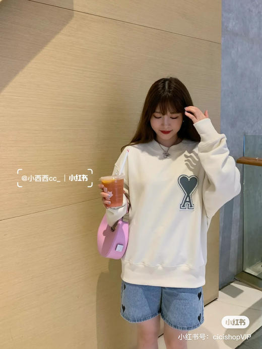 Ami 2021FW de Coeur 章仔圆领卫衣 商品图4