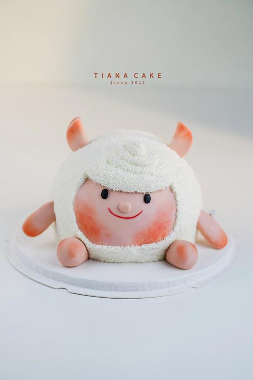 【纯手工翻糖定制】小小羊 商品图0