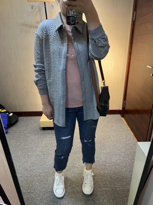 针丝缘春新品立体浮雕休闲柔软显瘦简约衬衫4133 商品图8