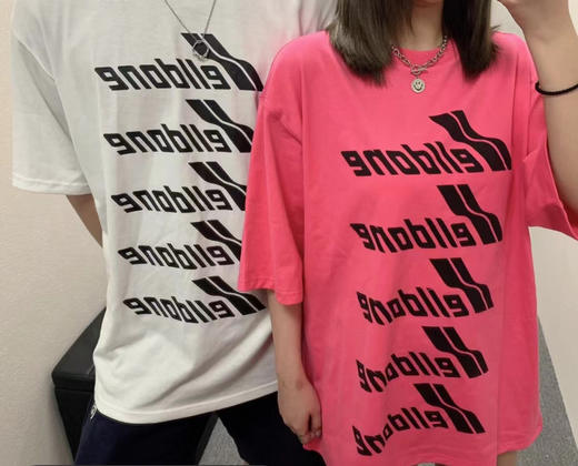 We11done超大版型有机棉弹幕T恤 商品图0