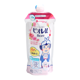 【保税仓】Biore碧柔滋润保湿沐浴露玫瑰香味替换装340ml/袋