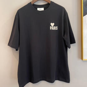 Ami 春夏时装周限定款PARIS DE COEUR有机棉短袖T恤