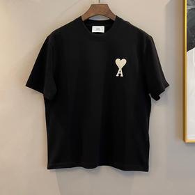 Ami De Coeur  经典系列撞色大爱心刺绣T恤