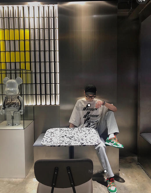 We11done超大版型有机棉弹幕T恤 商品图4