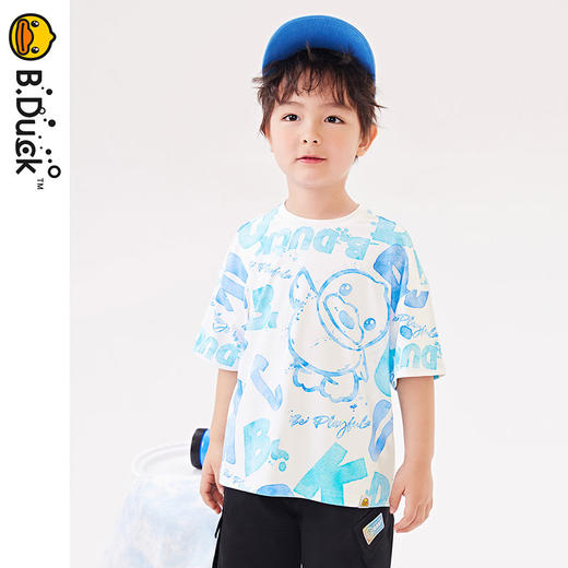 B.Duck小黄鸭童装夏季短袖T恤110-160 BF2401027 商品图0