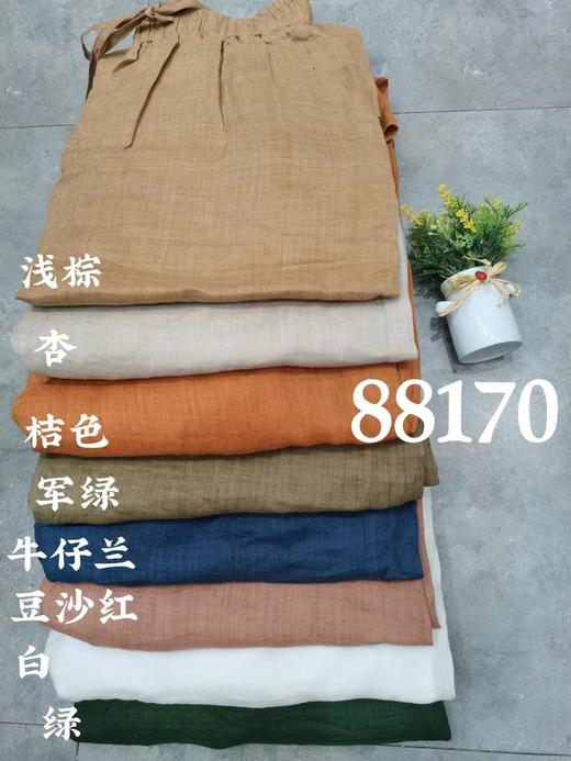女麻阔腿裤88170 商品图9