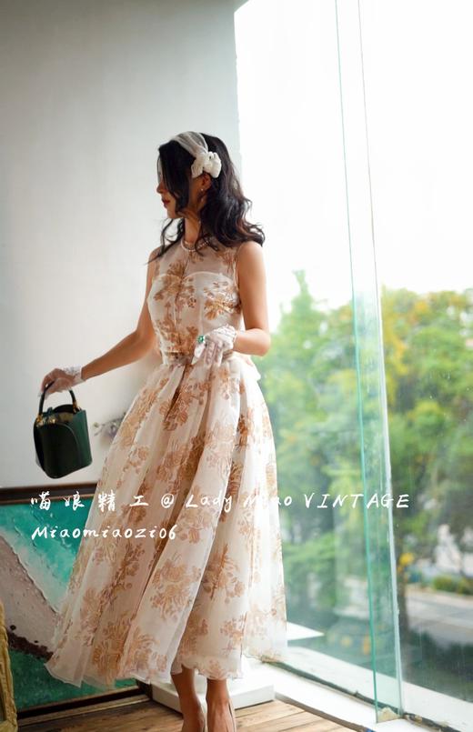 #1308【复团】喵娘精工丨定制《连翘预言》Grace 王妃后窗同款50S复古VTG连衣裙 商品图2