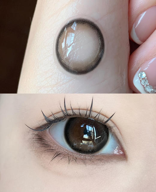 Kumicon 微光黑 月抛 直径14.2 着色13.4 含水42% 基弧8.6 商品图5