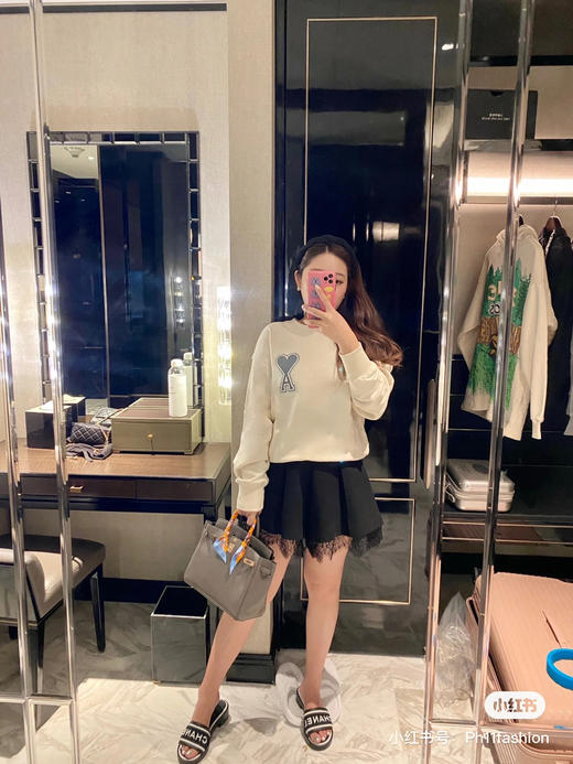 Ami 2021FW de Coeur 章仔圆领卫衣 商品图1