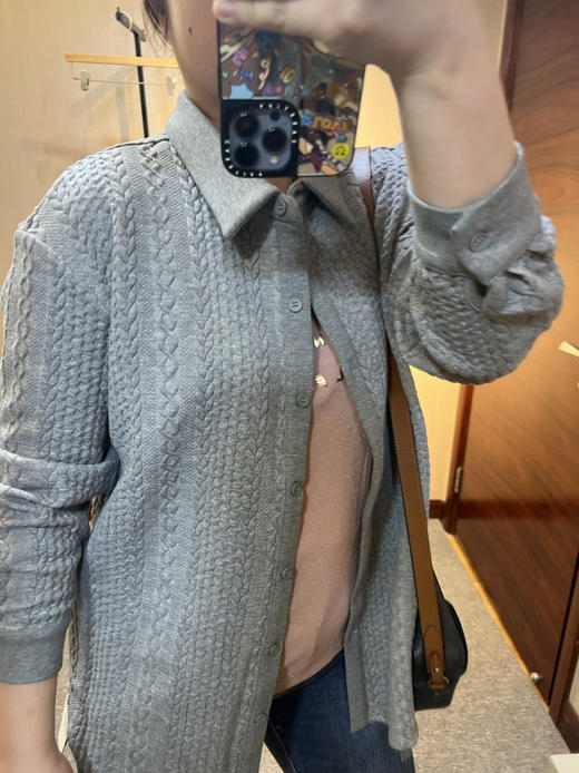 针丝缘春新品立体浮雕休闲柔软显瘦简约衬衫4133 商品图6