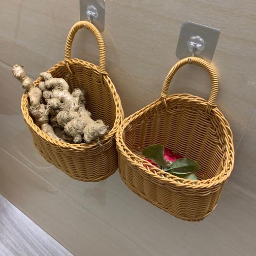 厨具勺筷挂篮洗漱用品壁挂篮橱柜挂篮挂墙收纳篮子厨房姜蒜收纳篮 商品图7