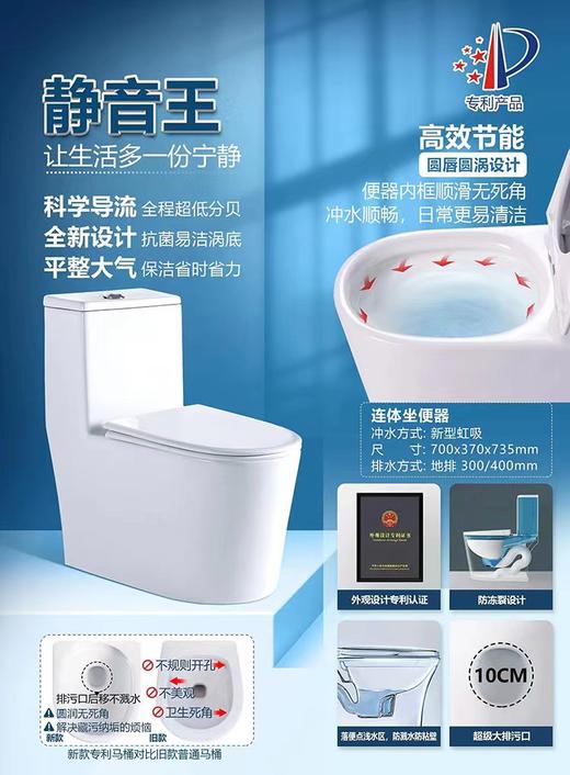 帝富龙 坐便器 9037-400坑距 商品图1