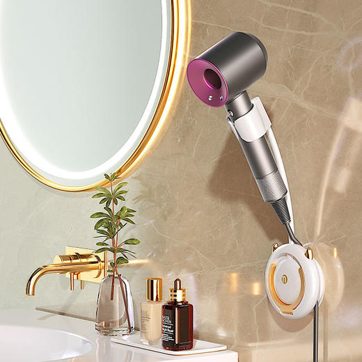 吹风机支架懒人神器壁挂式免打孔解放双手免手持电吹风挂架置物架 商品图9