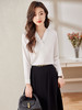 职业通勤衬衫A字高腰半身裙子休闲裤子两件套装 商品缩略图7