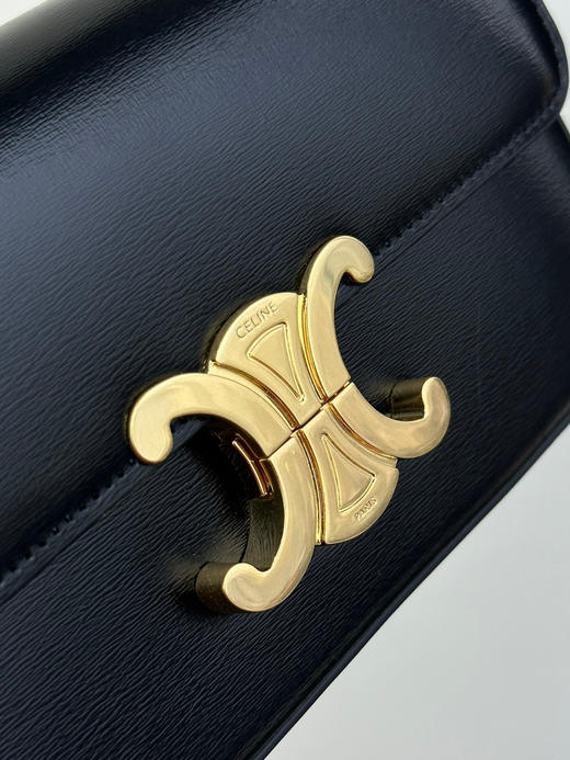 腋下链条包：20.5X10.5X4cm。自己备注 黑色黑扣。老花。黑色金扣 商品图6