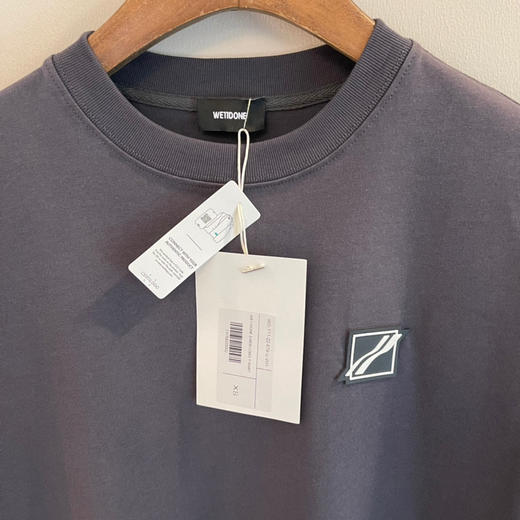 We11done超大版型有机棉贴标T恤 商品图2