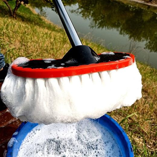 【轻松洗车】汽车洗车拖把伸缩刷车刷子擦车拖把车用清洗用品工具除尘掸子拖布 商品图5