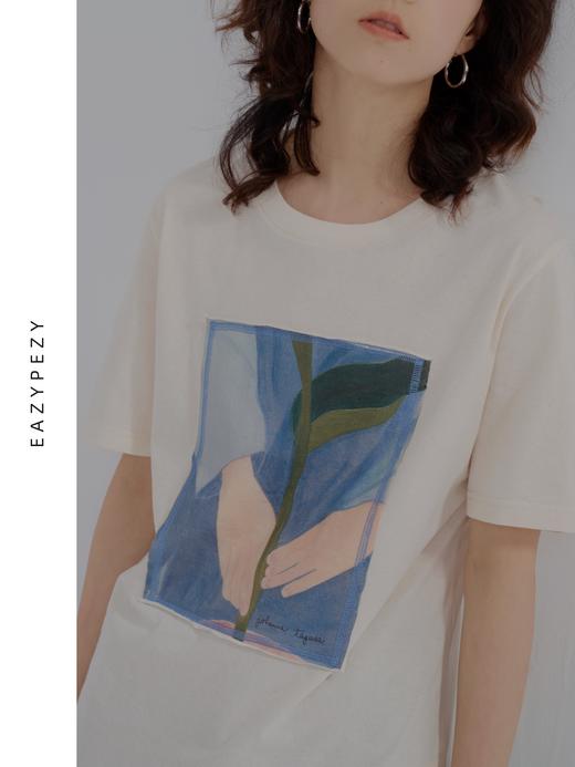 艺术家联名有机棉圆领T恤 商品图0