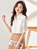 新款褶皱衣身衬衫职场时尚衬衣上衣女穿搭设计感 商品缩略图1