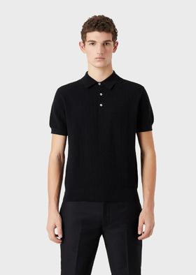 柜2400+，阿玛尼同款精梳棉休闲POLO衫