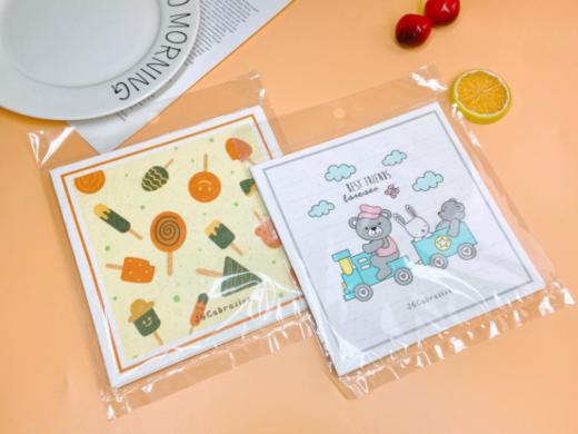 清洁黑科技-华小贝又出新品啦---华小贝卡通天然木浆棉抹布！！采用天然木浆纤维，专治顽固污渍！ 商品图4