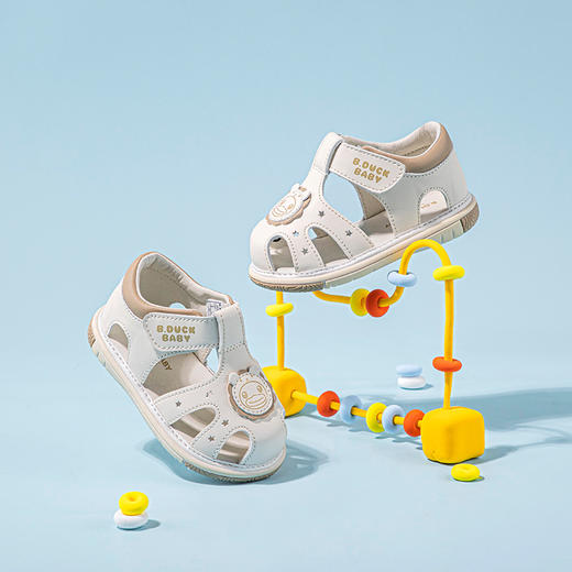 B.Duck小黄鸭童鞋夏季儿童凉鞋18-22 BY2489801 商品图2