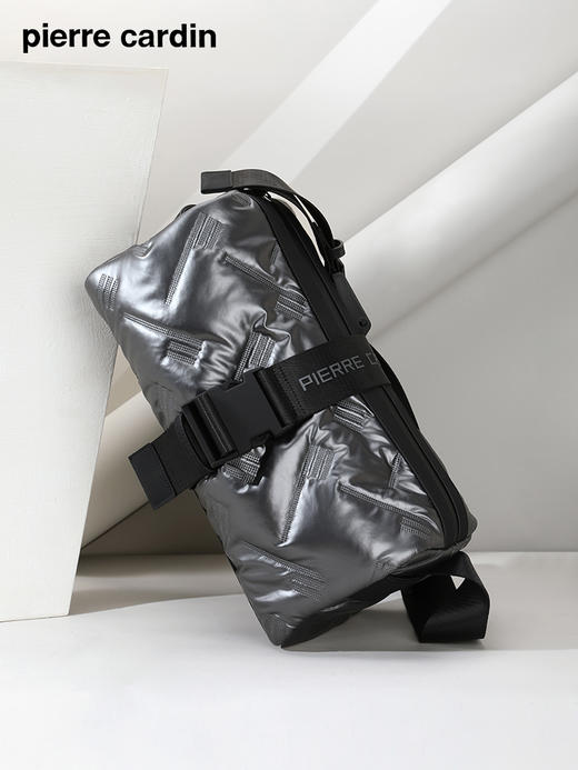 皮尔卡丹ethereal系列 大容量吐司包羽绒棉男士斜挎包 商品图0