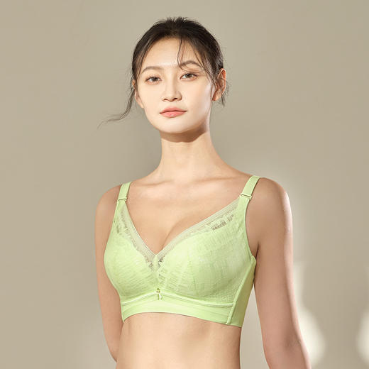 都市丽人完美包容内衣CD薄3/4杯蕾丝文胸四排软钢圈YB3AA5 商品图2