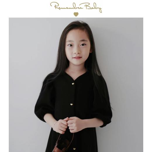 现货 / THE LOVER | 进口华夫面料制 爱心扣连衣裙 商品图1